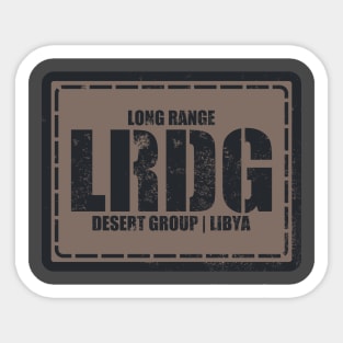 Long Range Desert Group LRDG (distressed) Sticker